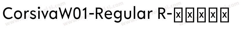 CorsivaW01-Regular R字体转换